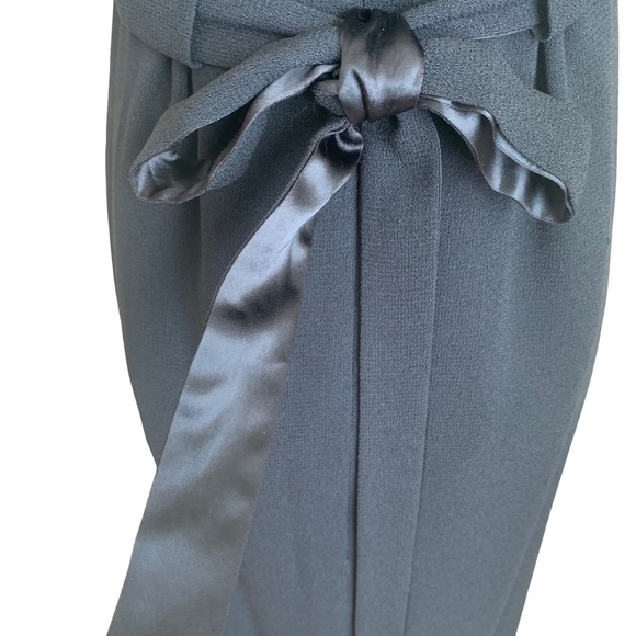 Vintage 90s Y2K Nicole Miller Black Empire Waist Dress sz 4 - Picture 11 of 13